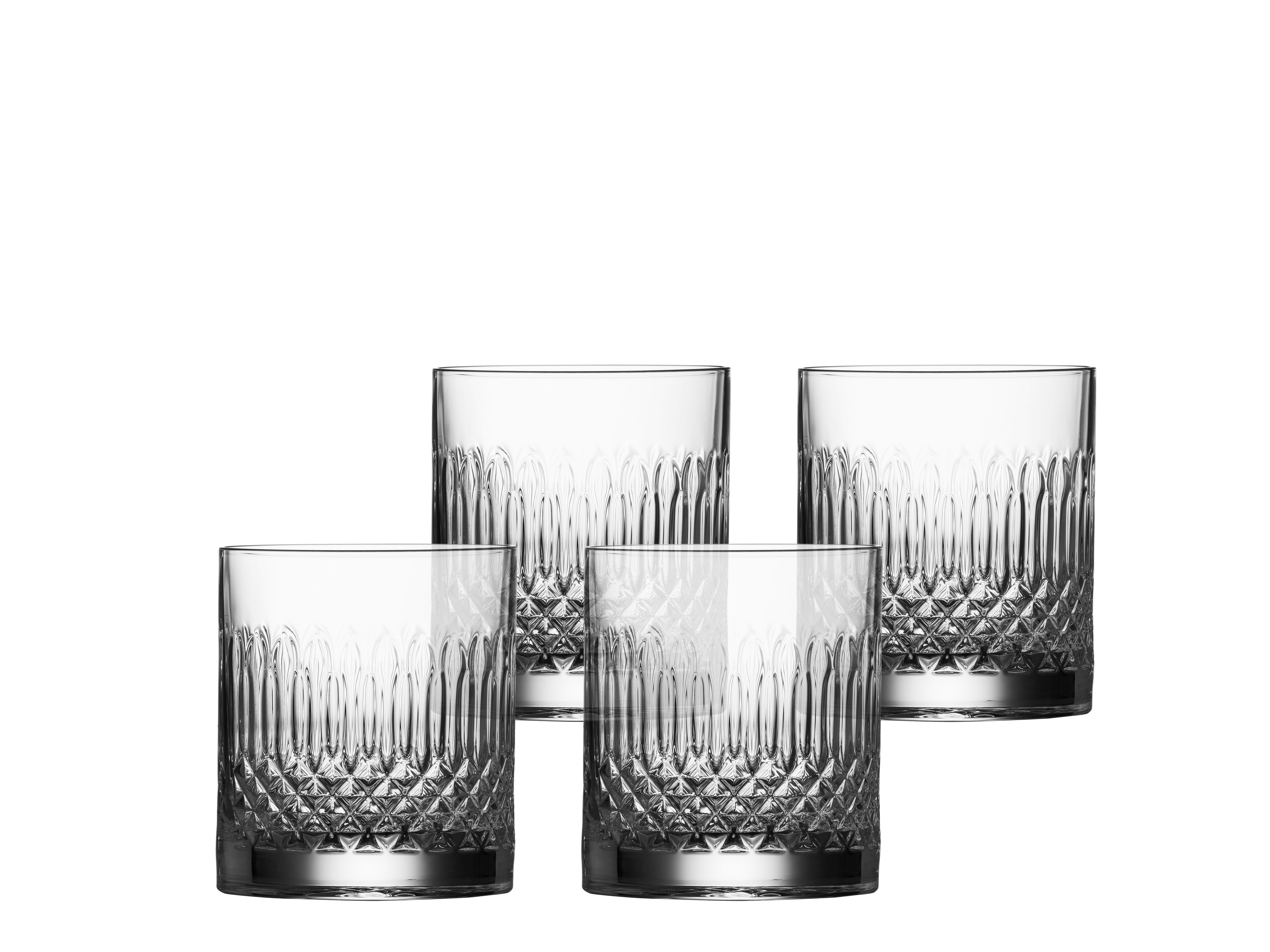 Luigi Bormioli Diamante Water Glass/Whisky Glass, Set Of 4