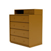 Montana Keep Chest Of Drawers With 3 Cm Plinth, Amber Yellow