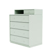 Montana Keep Chest Of Drawers With 3 Cm Plinth, Mist