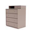 Montana Keep Chest Of Drawers With 3 Cm Plinth, Mushroom Brown