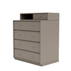 Montana Keep Chest Of Drawers With 3 Cm Plinth, Truffle Grey