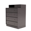Montana Keep Chest Of Drawers With 7 Cm Plinth, Coffee Brown