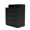 Montana Keep Chest Of Drawers With 7 Cm Plinth, Black