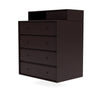 Montana Keep Chest Of Drawers With Suspension Rail, Balsamic Brown