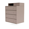 Montana Keep Chest Of Drawers With Suspension Rail, Mushroom Brown