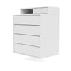 Montana Keep Chest Of Drawers With Suspension Rail, New White