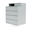 Montana Keep Chest Of Drawers With Suspension Rail, Oyster Grey