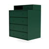 Montana Keep Chest Of Drawers With Suspension Rail, Pine Green