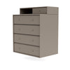 Montana Keep Chest Of Drawers With Suspension Rail, Truffle Grey