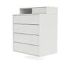 Montana Keep Chest Of Drawers With Suspension Rail, White