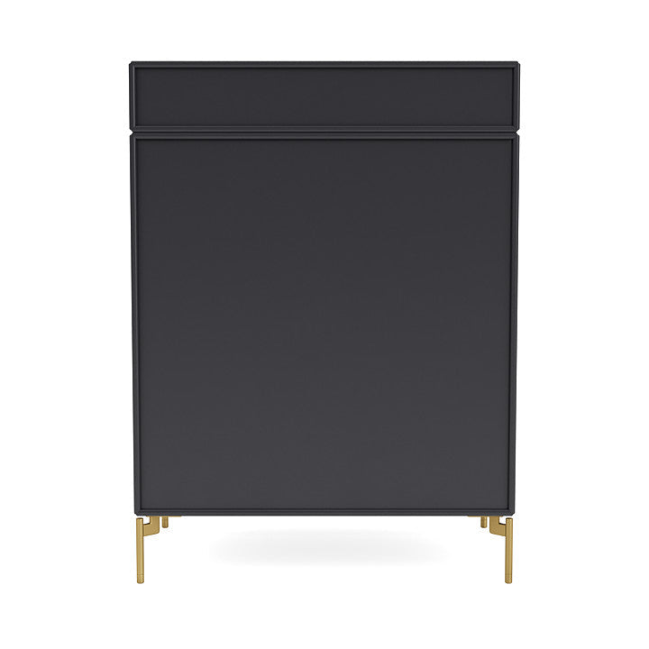 Montana Keep Chest Of Drawers With Legs, Anthracite/Brass