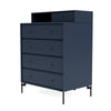 Montana Keep Chest Of Drawers With Legs, Juniper/Black