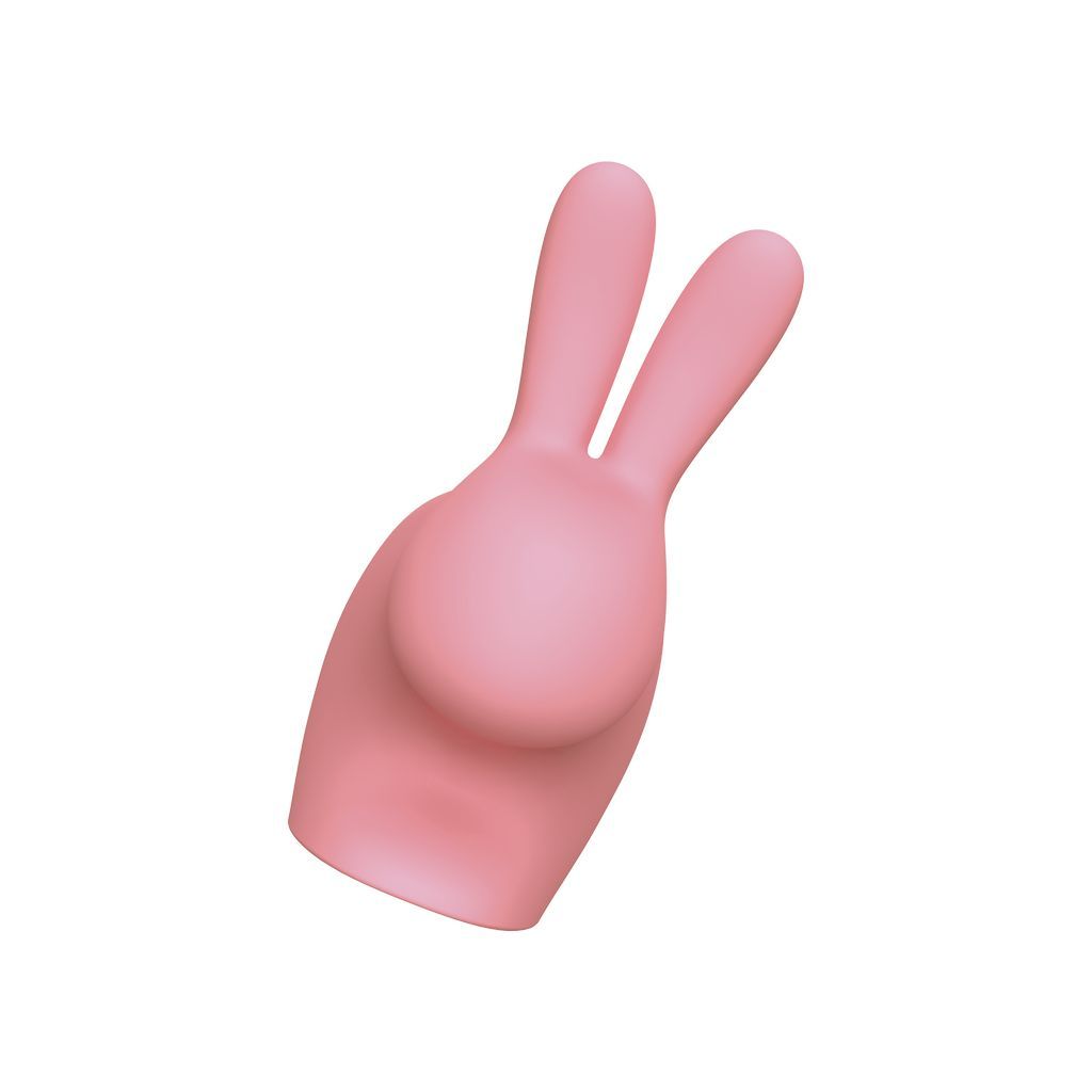 Qeeboo Rabbit Mini Portable Charger, Pink