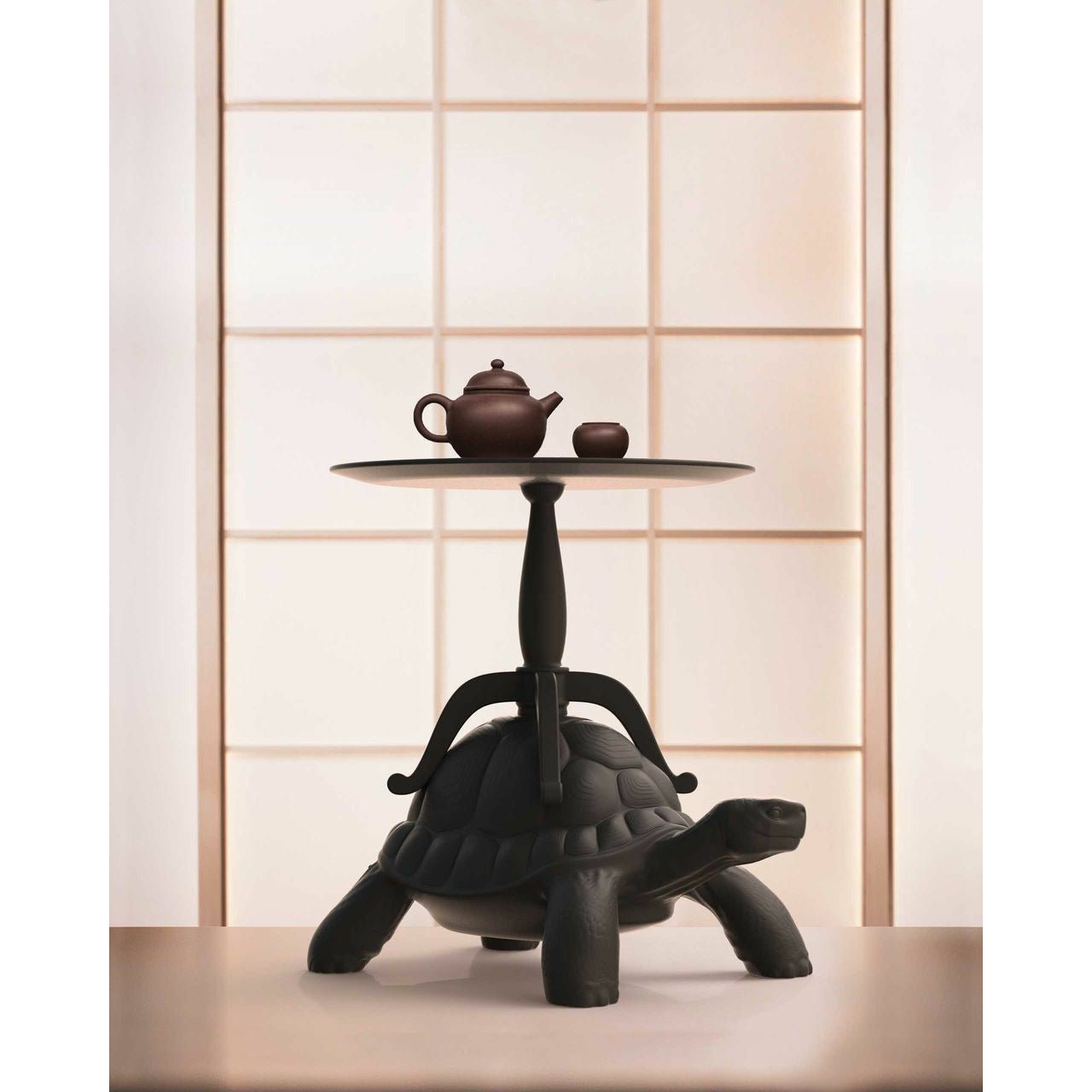 Qeeboo Turtle Carry Coffee Table, Black