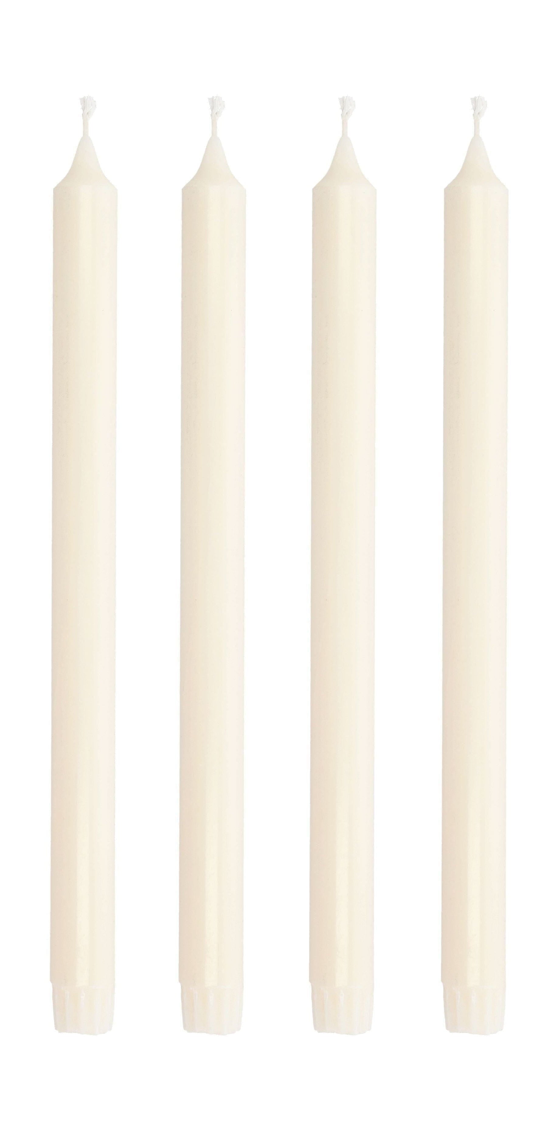 Villa Collection Aia Stick Candle Set Of 4 øx H 2,2x30, Creme