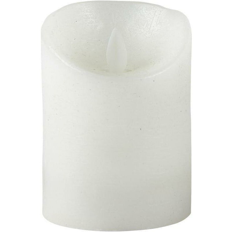 Villa Collection Led Candle With Timer 10 Cm, White