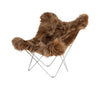 Cuero Iceland Mariposa Butterfly Chair, Wild Brown/Chrome