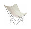 Cuero Sunshine Mariposa Butterfly Chair, Oyster/Grey Outdoor Frame