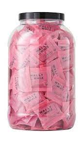 Wally And Whiz Wine Gum Flowpack Box With 200 Flowpacks, Lychee With Raspberry