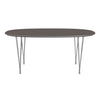 Fritz Hansen Superellipse™ Dining Table Chrome/Grey Fenix Laminates, 170x100 Cm