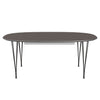 Fritz Hansen Superellipse™ Extending Table Warm Graphite/Grey Fenix Laminate, 300x120 Cm