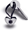 Georg Jensen Heart Keychain