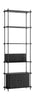 Moebe Shelving System S.255.1.B, Black/Black