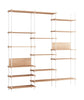 Moebe Shelving System S.255.3.A, Oak/White