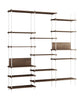 Moebe Shelving System S.255.3.A, Smoked Oak/White