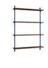 Moebe Wall Shelving Ws.115.1, Smoked Oak/Deep Blue