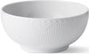 Royal Copenhagen White Fluted Half Lace Bowl, 18cm