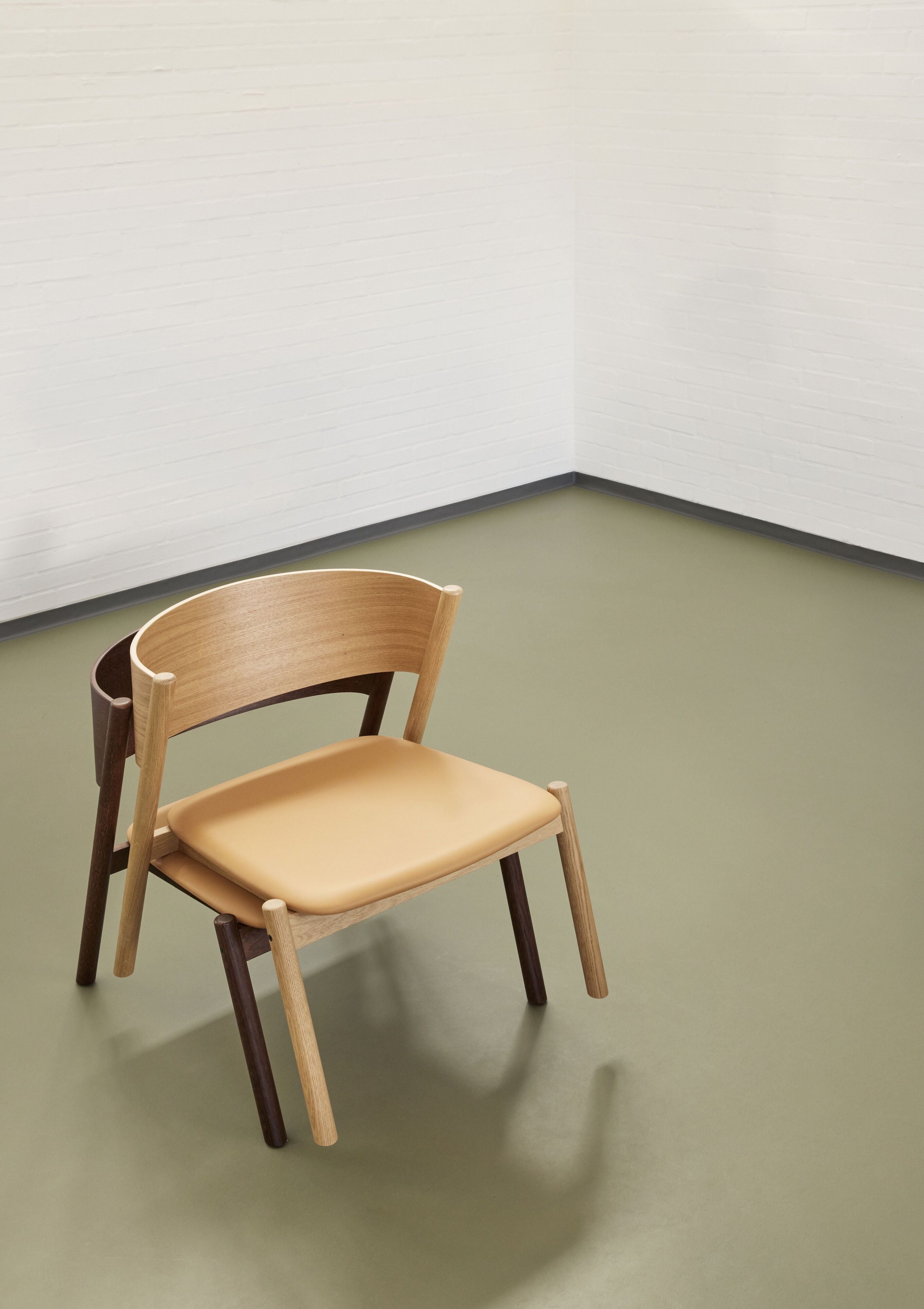 Hübsch Oblique Lounge Chair Seat, Natural