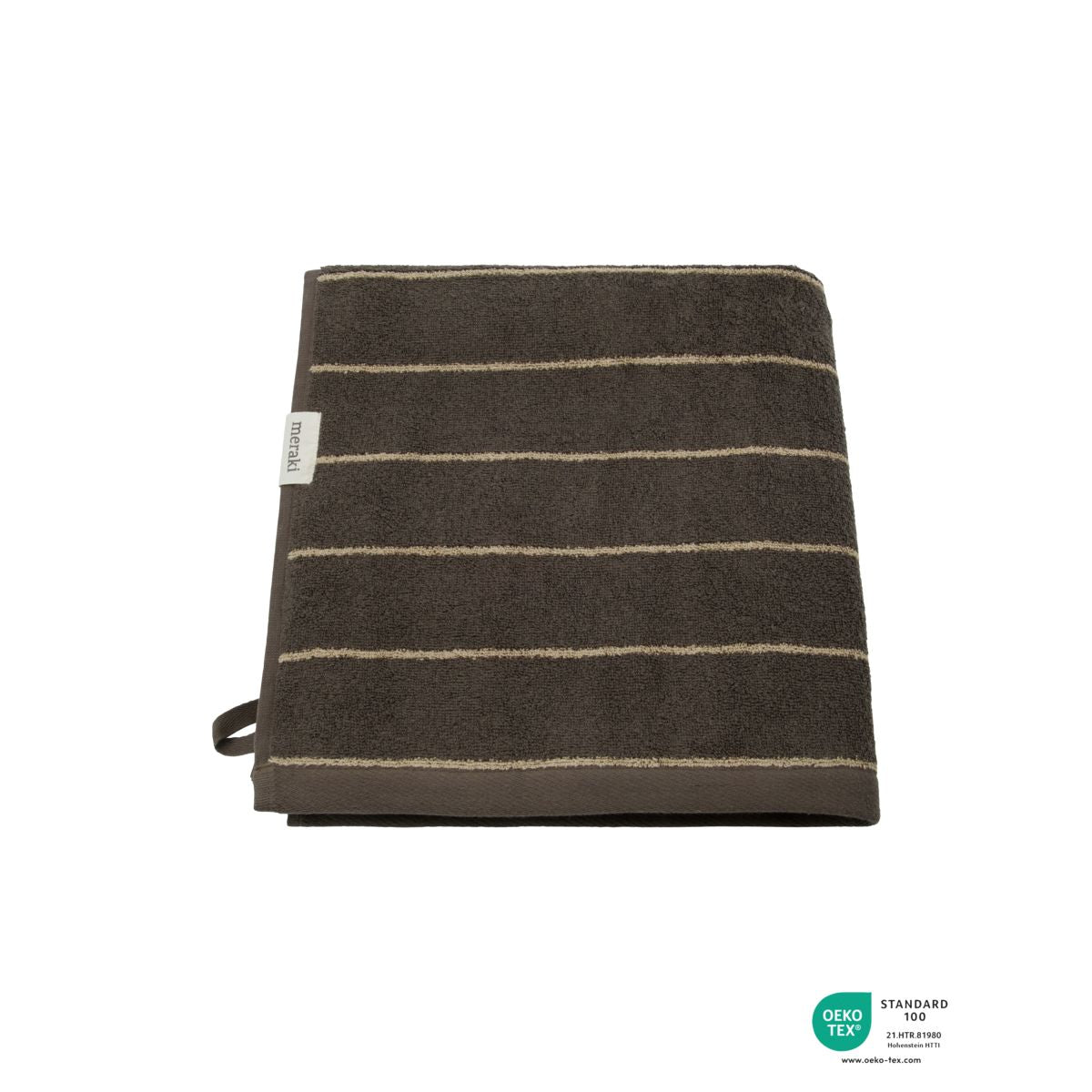 Meraki Towel Stripe 70x140 Cm, Army