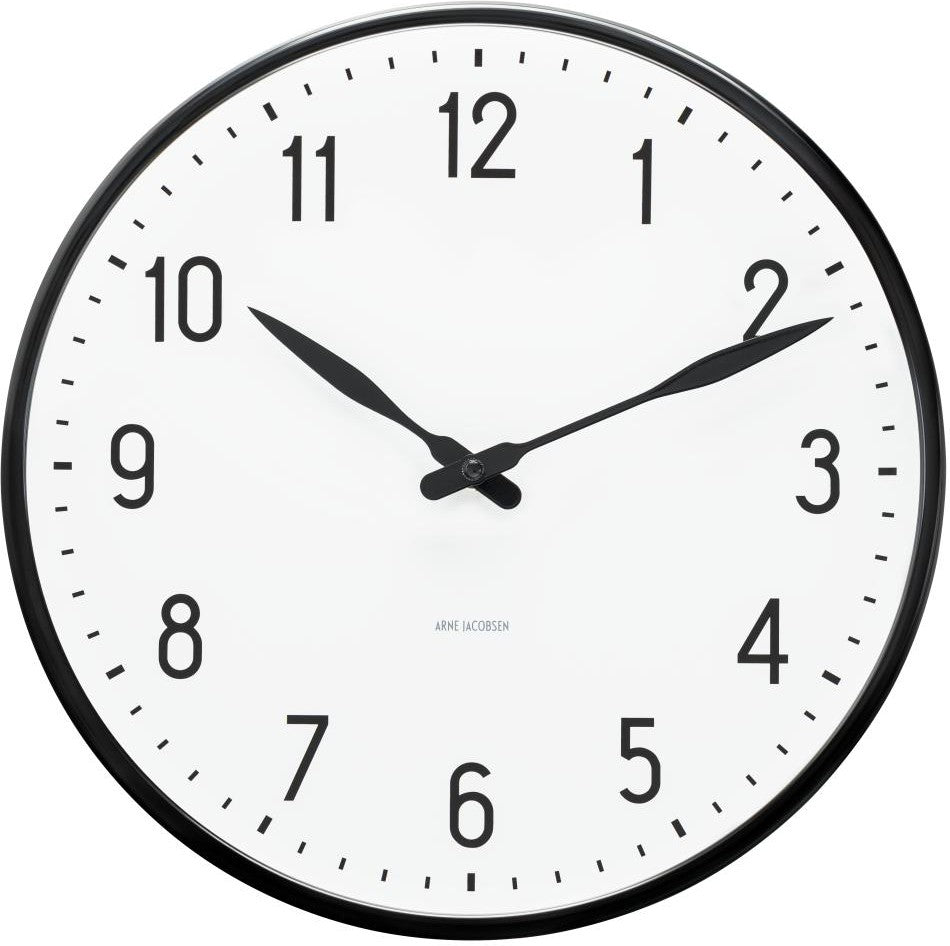 Arne Jacobsen Station Wall Clock, 29cm