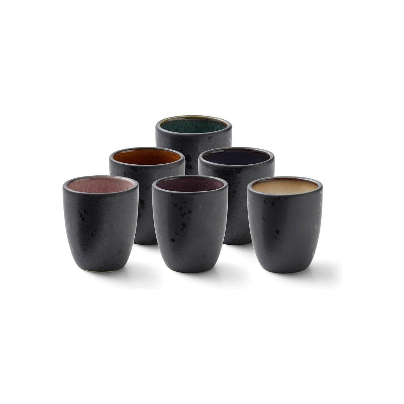 Bitz Espresso-Tassen-Set, verschiedene Farben, 6 Stück.