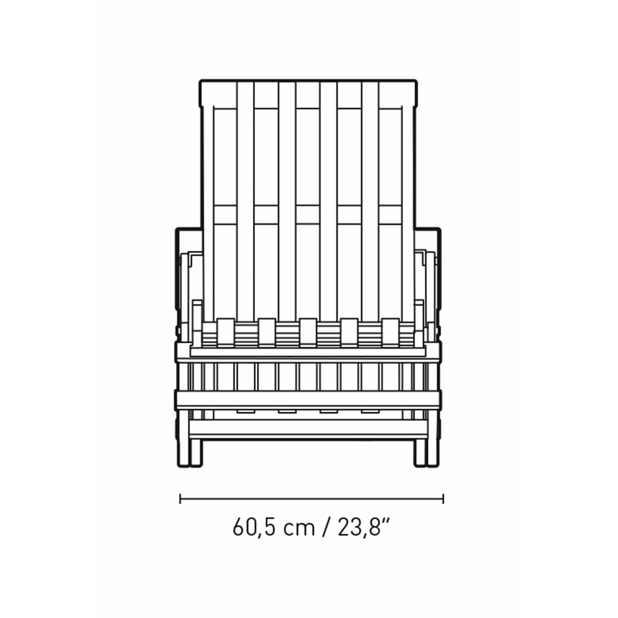 Carl Hansen Bm5565 Extended Deck Chair, Untreated Teak