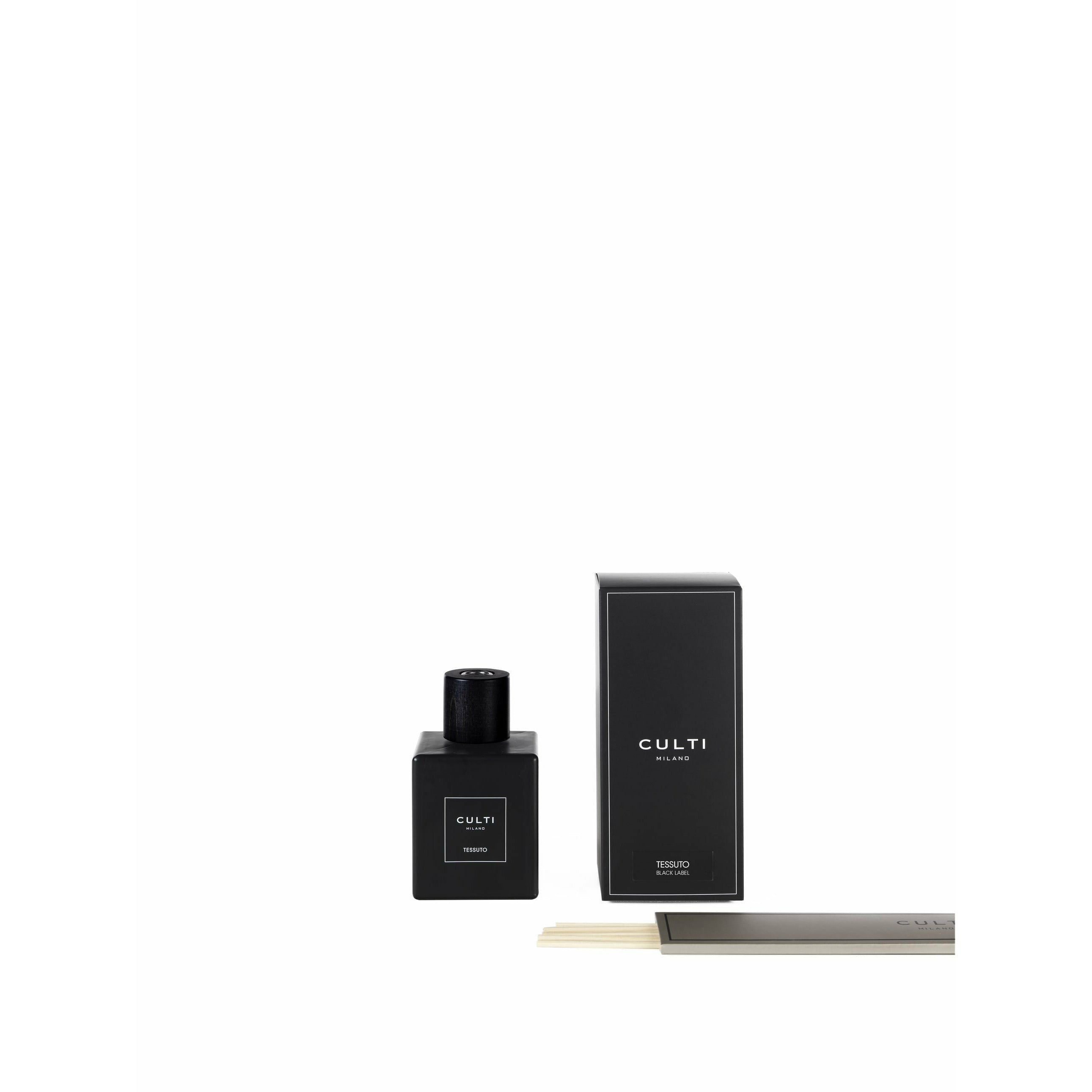 Culti Milano Decor Black Laber Fragrance Diffuser Tessuto, 500 Ml