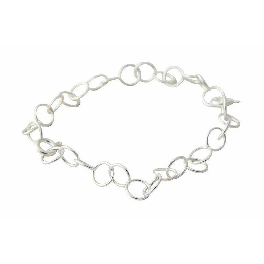 Design Letters Loop-Armband, Silber