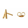Design Letters Ohrring mit Buchstabe, Gold, A
