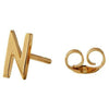 Design Letters Ohrring mit Buchstabe, Gold, N