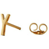 Design Letters Ohrring mit Buchstabe, Gold, Y