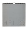 Design Letters Wall Calendar 2023, Cool Gray