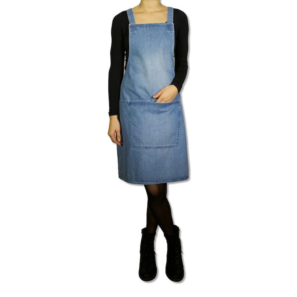 Dutchdeluxes Apron With Suspenders, Blue