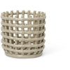 Ferm Living Ceramic Basket ø 16 Cm, Cashmere