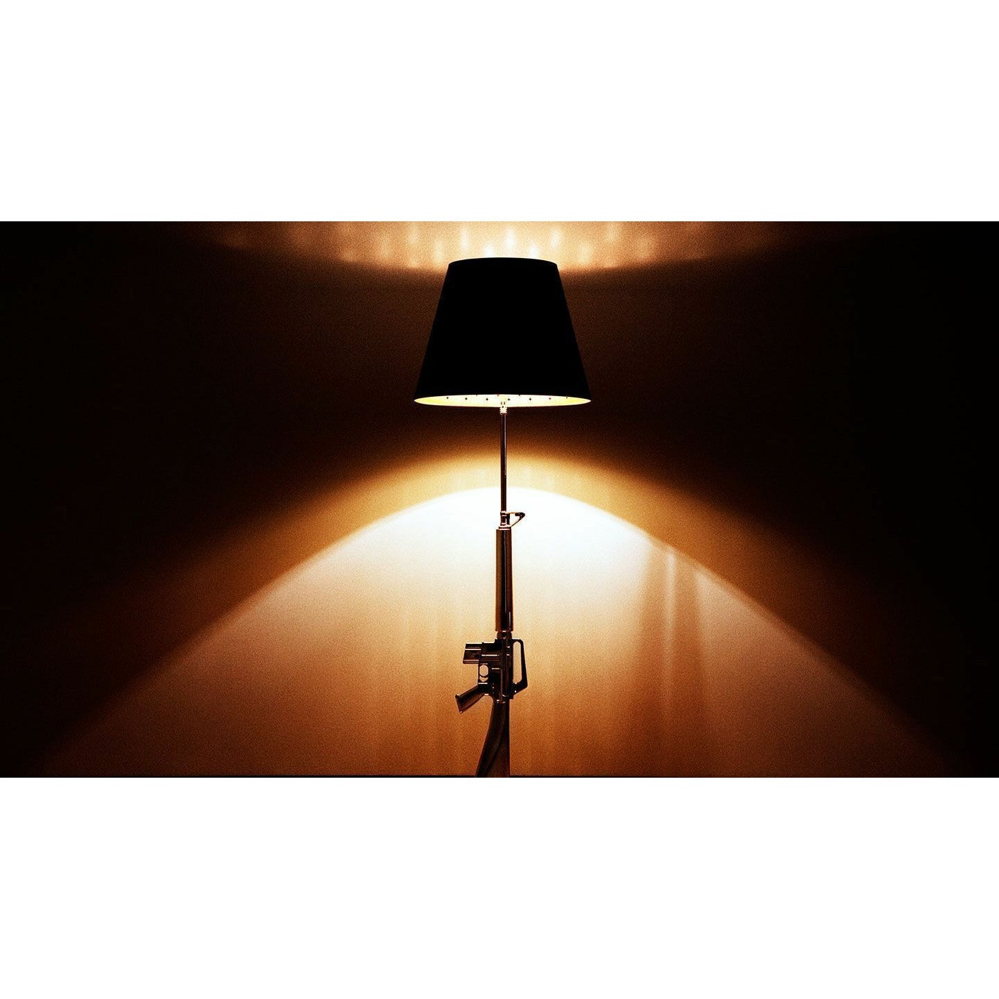 Flos Guns Lounge Floor Lamp, Gold/Black