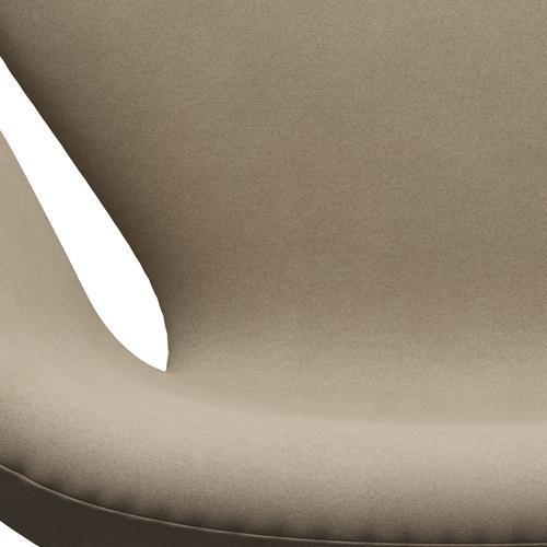 Fritz Hansen Swan Lounge Chair, braune Bronze/Divina Licht Beige