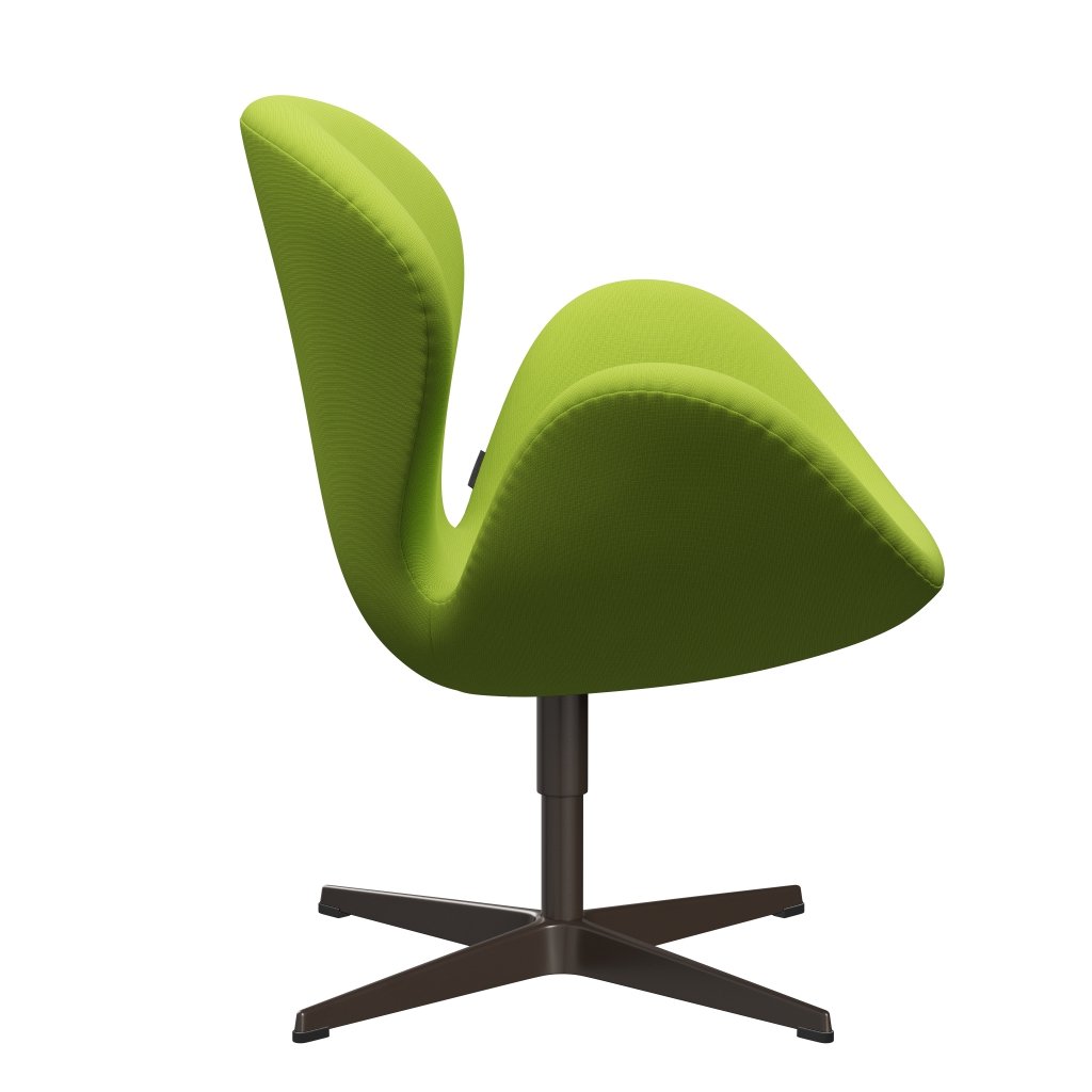 Fritz Hansen Swan Lounge Chair, braune Bronze/Ruhm Neongrün