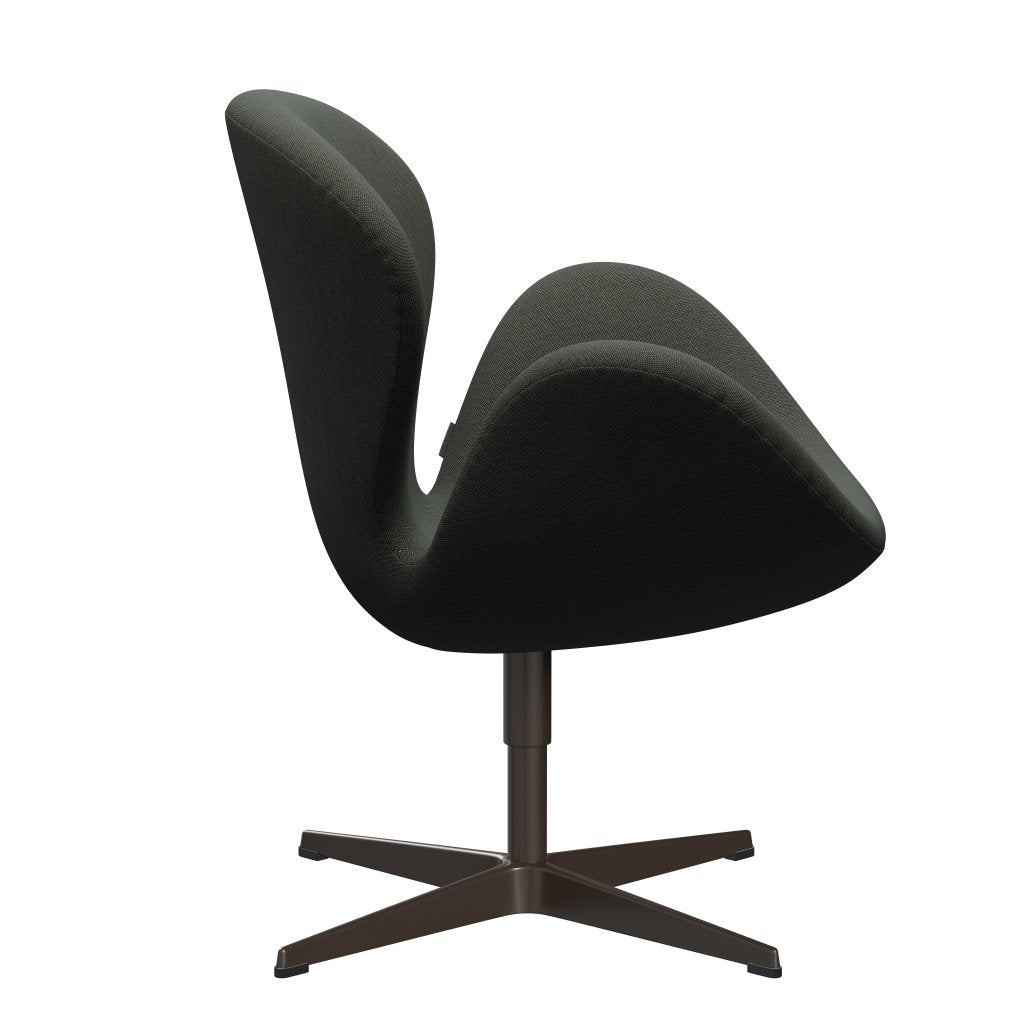 Fritz Hansen Swan Lounge Chair, braune Bronze/Rimebraun/Moosgrün
