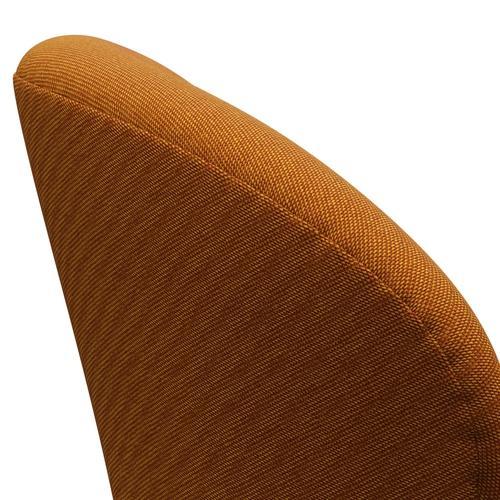 Fritz Hansen Swan Lounge Stuhl, braune Bronze/Felgen dunkelrot/gelb