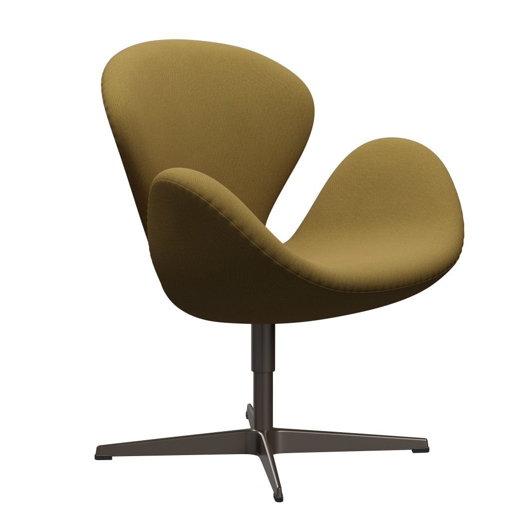 Fritz Hansen Swan Lounge Chair, braune Bronze/Rimeorangegrün